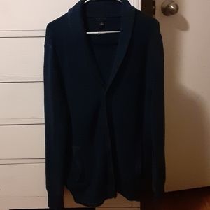 Navy Blue Cardigan Sweater